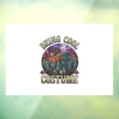 Being Cool Is Costume Halloween Zombie Kerkhof_1 Raamsticker (Vel 3)