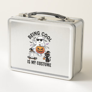 Being Cool Is Kostuum Halloween Geest Pompoen Kat_