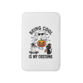 Being Cool Is Kostuum Halloween Geest Pompoen Kat_ Badmat (Voorkant Verticaal)
