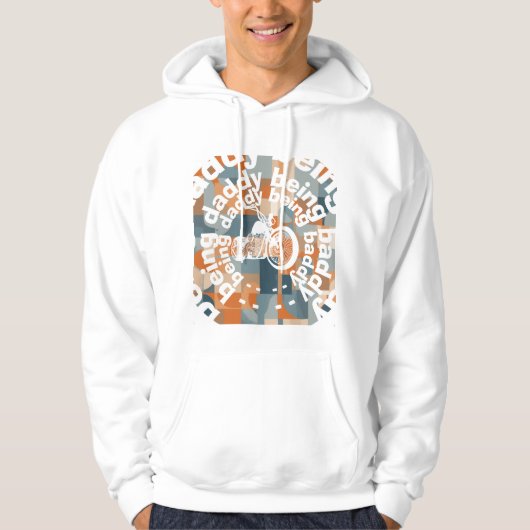 "Being Daddy Being Baddy" Chopper Daddy Geometrisc Hoodie (Voorkant)