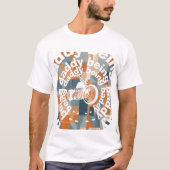"Being Daddy Being Baddy" Chopper Daddy Geometrisc T-shirt (Voorkant)