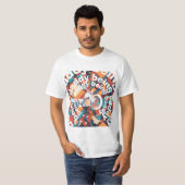 "Being Daddy Being Baddy" Chopper Daddy Geometrisc T-shirt (Voorkant volledig)