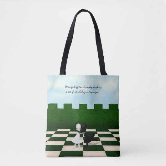 Being Different Only Makes Friendship Stronger Tote Bag (Voorkant)