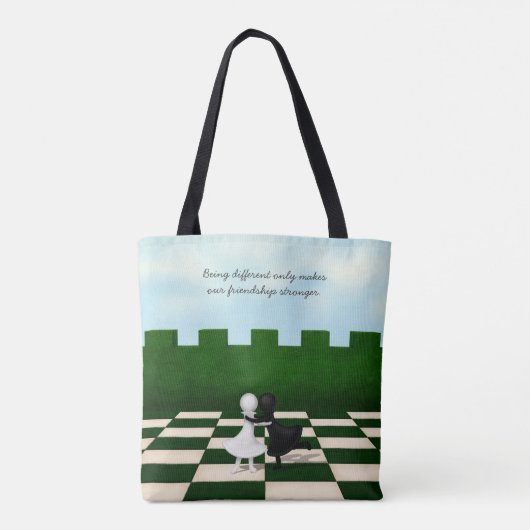 Being Different Only Makes Friendship Stronger Tote Bag (Achterkant)