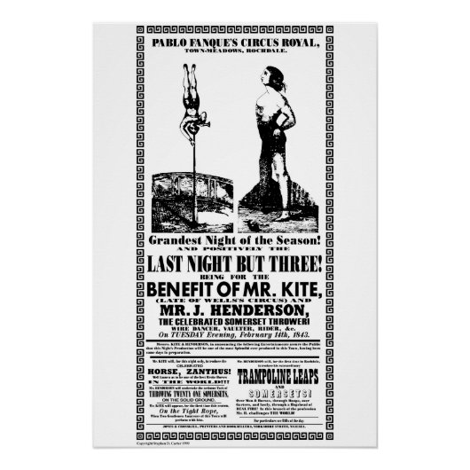 Being For The Benefit of Mr Kite Perfect Poster (Voorkant)