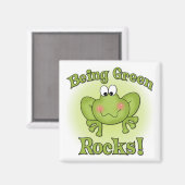 Being Green Rocks magneet (Voorkant / Achterkant)