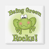 Being Green Rocks magneet (Voorkant)