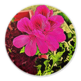 Being happy is your choice blooming flower keramische knop