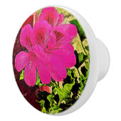 Being happy is your choice blooming flower keramische knop (Rechts)