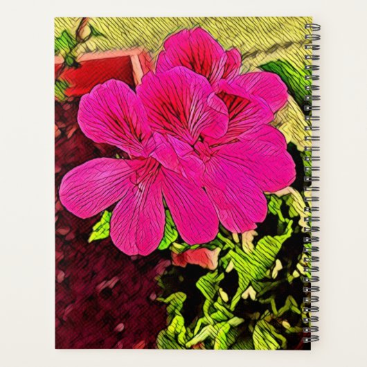 Being happy is your choice blooming flower planner (Achterkant)