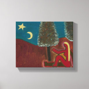 Being in Scotland With my Thoughts 2009 Canvas Afdruk