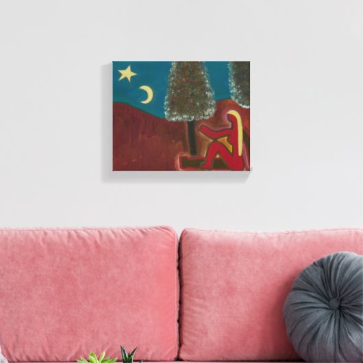 Being in Scotland With my Thoughts 2009 Canvas Afdruk (Insitu (Woonkamer))