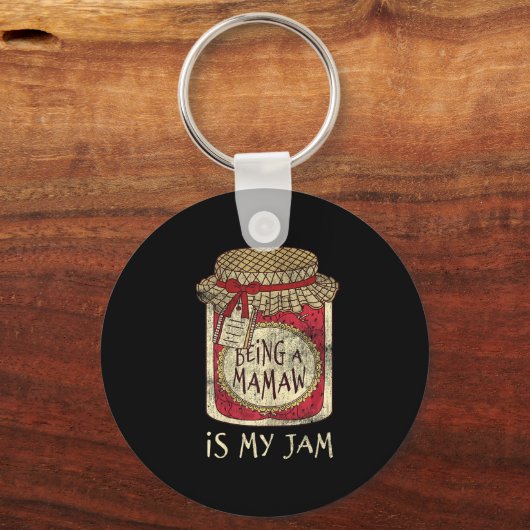 Being Mamaw Grandma Cute Jam Funny Quote Mothers D Sleutelhanger (Voorkant)