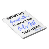 Being My Grandfather Is Really The Only Gift bl Notitieblok (Schuin)