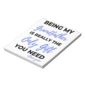 Being My Grandfather Is Really The Only Gift bl Notitieblok (Linkerzijde)