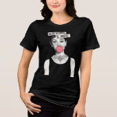 Being Normal is Boring | Audey Hepburn Tri-Blend Shirt (Voorkant)