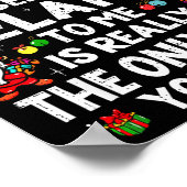 Being Related To Me Funny Christmas Family Xmas Pa Poster (Hoek)