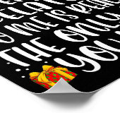 Being Related To Me Funny Christmas Family Xmas Pa Poster (Hoek)