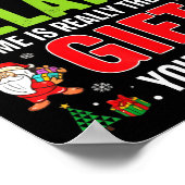 Being Related To Me Funny Christmas Men Women Kids Poster (Hoek)