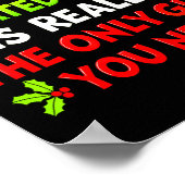 Being Related To Me Funny Christmas Shirts Women M Poster (Hoek)