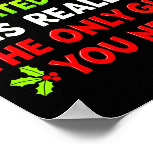 Being Related To Me Funny Christmas Shirts Women M Poster (Hoek)