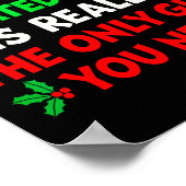 Being Related To Me Funny Christmas Shirts Women M Poster (Hoek)