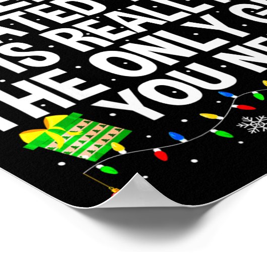 Being Related To Me Is Really The Only Xmas Funny Poster (Hoek)