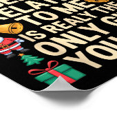 Being Related To Me Only Gift You Need Funny Famil Poster (Hoek)