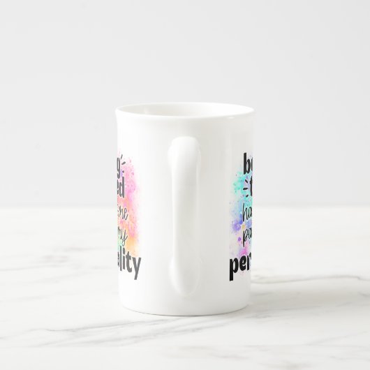 Being Tired Is My Personality Mug Porselein Kop (Achterkant)