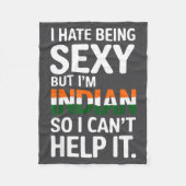 Being Y Indian Funny India  Fleece Deken (Voorkant)