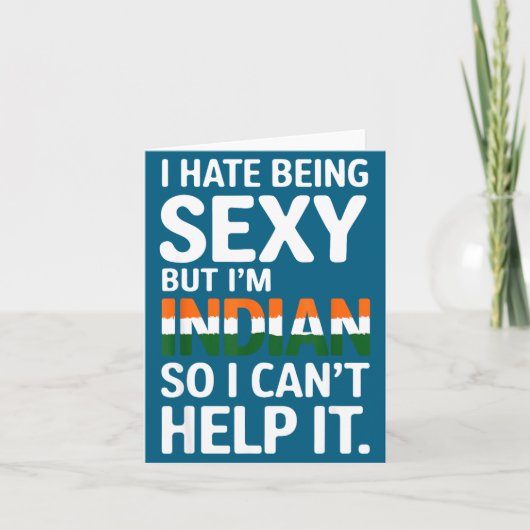 Being Y Indian Funny India Kaart (Voorkant)
