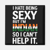 Being Y Indian Funny India  Magneet (Voorkant)