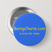 BeingCharis-knop Ronde Button 7,6 Cm (Voorkant /achterkant)