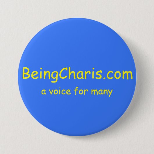 BeingCharis-knop Ronde Button 7,6 Cm (Voorkant)