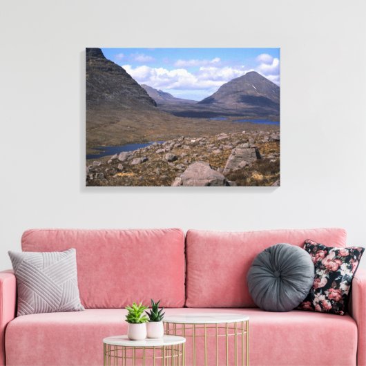 Beinn an Eionn Scotland Canvas Afdruk (Insitu (Woonkamer))