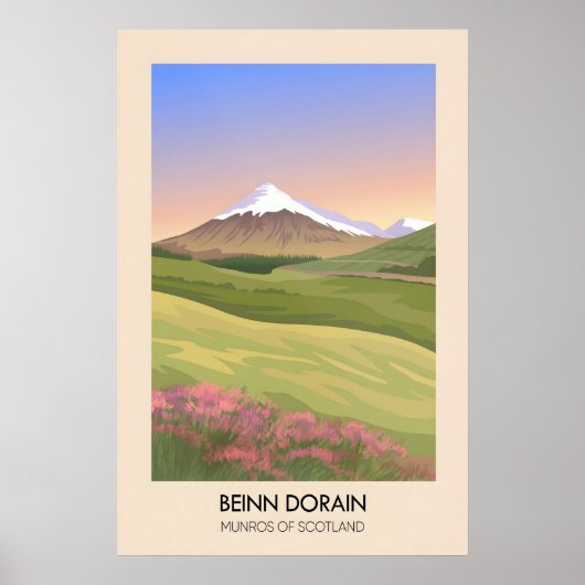 Beinn Dorain Munros van Schotland Poster (Voorkant)