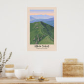 Beinn Ghlas Munros Van Schotland Reisposter Poster (Keuken)
