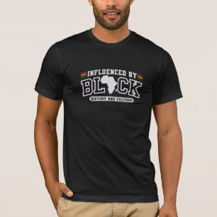Beïnvloed door zwarte geschiedenis en cultuur t-shirt