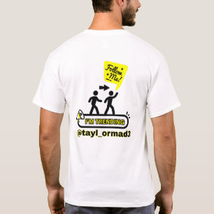 BEÏNVLOED JE, Sociale Media Tweezijdig Unisex Here T-shirt