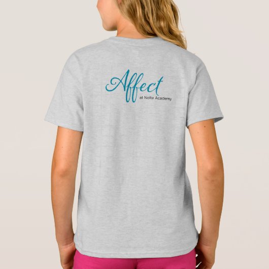 Beïnvloed Kinder T-shirt "van het Werk" (Achterkant)