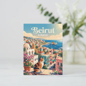 Beiroet Libanon Briefkaart (Staand voorkant)