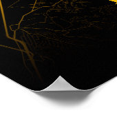 Beiroet - Libanon Gold City Map Poster (Hoek)