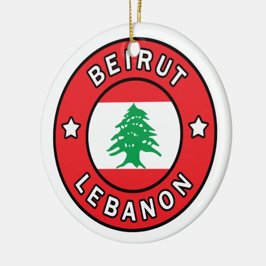 Beiroet Libanon Keramisch Ornament (Links)