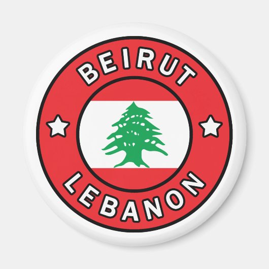 Beiroet Libanon Magneet (Voorkant)
