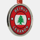 Beiroet Libanon Metalen Ornament (Rechts)