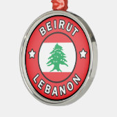 Beiroet Libanon Metalen Ornament (Links)