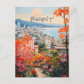 Beiroet Libanon Reizen Stad Esthetiek Briefkaart (Voorkant)