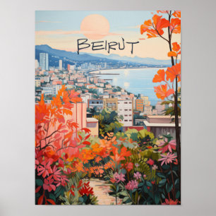 Beiroet Libanon Reizen Stad Esthetiek Poster