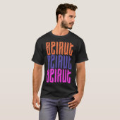Beiroet Libanon Retro kleurrijk Libanees Pet T-shirt (Voorkant volledig)