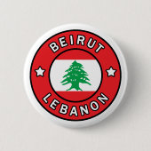 Beiroet Libanon Ronde Button 5,7 Cm (Voorkant)